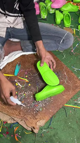 Kids Crocs Making Factory  #namasteiindia#indianindustry#chappalmanufacturing 