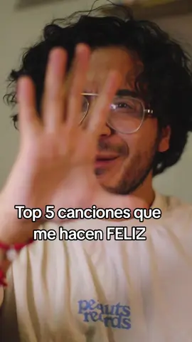 Top 5 canciones que me hacen feliz ¿Cuál es su top? #canciones #musica #recomendacion #recomendaciones #top #top5 #feliz #tiktokmusica #musicaentiktok #mausangon #playlist #spotify #viral 