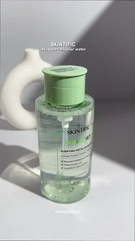 omg finally dah jumpa micellar water pengganti brand M 😭💓 tak pedihkan mata and tahan lama ye sebab 300ml 😭  #skintific #skintificmy #skintificmicellarwater #skintificmugwort 