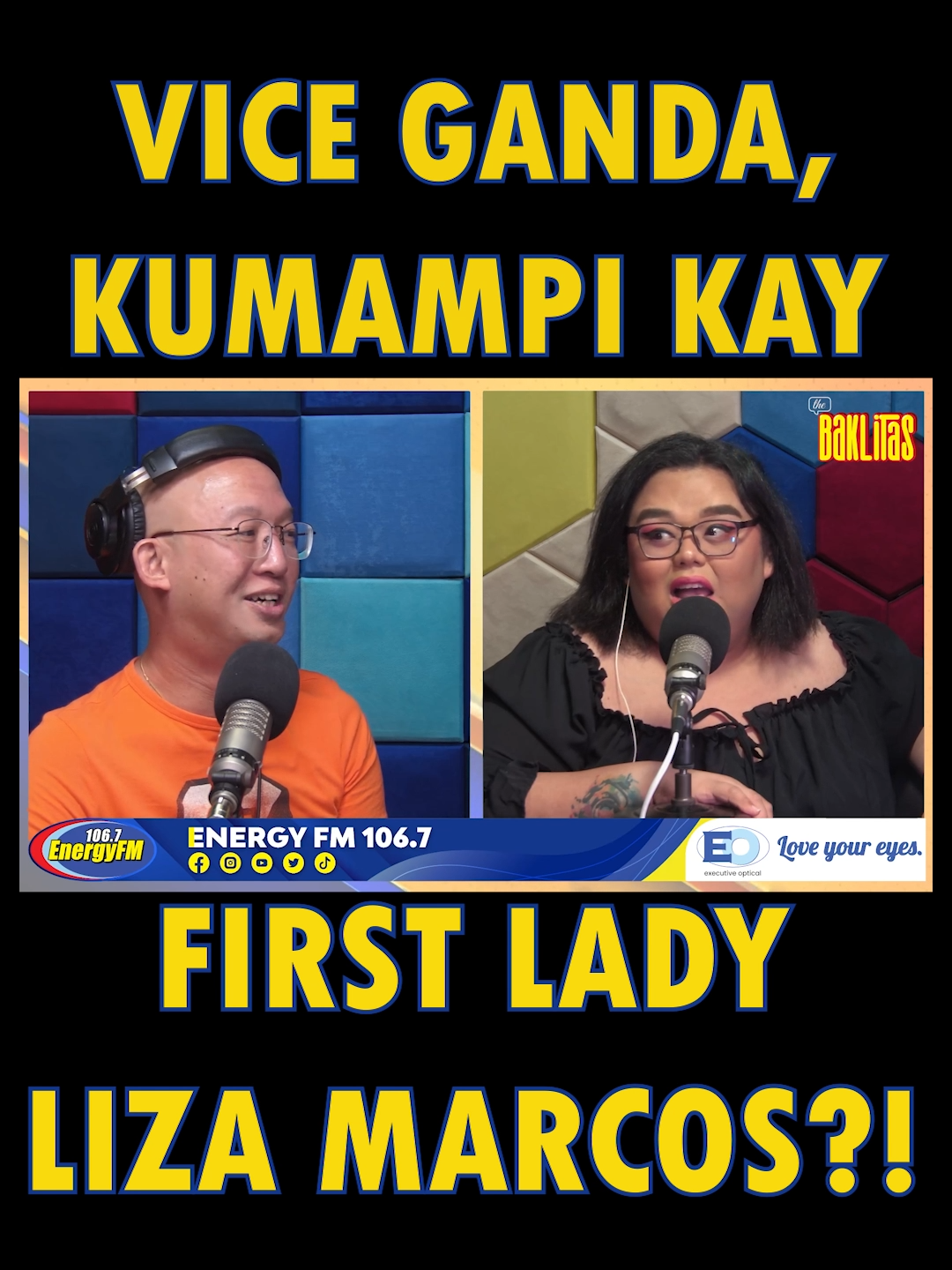 Kakampi ka rin kaya kay first lady?! #EnergyFM1067 #SameSamePeroIba #fyp #fypシ #Foryou #Viceganda #lizamarcos