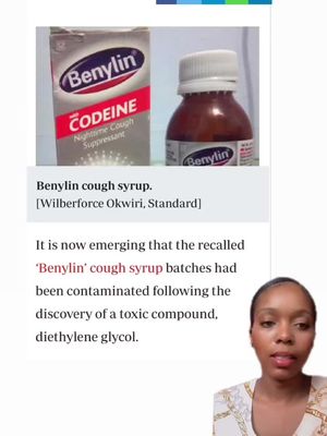 Benylin syrup for kids recalled after potent chemical found.  Johnson & Johnson is under investigation   #currentaffair #fyp #viralvideos #depopulationprogram #africa 