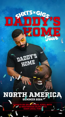 WE PRESENT THE DADDY’S HOME TOUR. 🇺🇸🇨🇦 You asked and we listened!! USA and Canada, the Daddies are coming.  This is our biggest tour ever! We’re so excited to bring you 15 dates in the USA and Canada. Daddy’s Home promises outrageous games, hilarity and the chance to meet the cult daddies.  This is going to be huge and you don’t want to miss it!   Link in bio 🎟️ 🗓️11th July 2024  📍Dallas, TX. The Factory in Deep Ellum    🗓️12th July 2024  📍Houston, TX. House of Blues  🗓️14th July 2024  📍Charlotte, NC. The Fillmore  🗓️18th July 2024 📍Phoenix, AZ. The Van Buren  🗓️19th July 2024  📍Los Angeles, CA. The Palace Theatre  🗓️20th July 2024  📍Seattle, WA. Neptune Theatre 🗓️25th July 2024 📍Orlando, FL. Plaza Live  🗓️26th July 2024 📍Fort Lauderdale, FL. Parker Playhouse  🗓️27th July 2024  📍Atlanta, GA. The Eastern  🗓️1st August 2024  📍Chicago, IL. Athenaeum Center 🗓️2nd August 2024  📍Toronto, ONT. Queen Elizabeth Theatre 🗓️3rd August 2024  📍Royal Oak, MI. Royal Oak Music Theatre 🗓️7th August 2024  📍Washington, DC. The Howard Theatre 🗓️8th August 2024 📍Philadelphia, PA. The Fillmore 🗓️10th August 2024  📍New York, NY. Town Hall