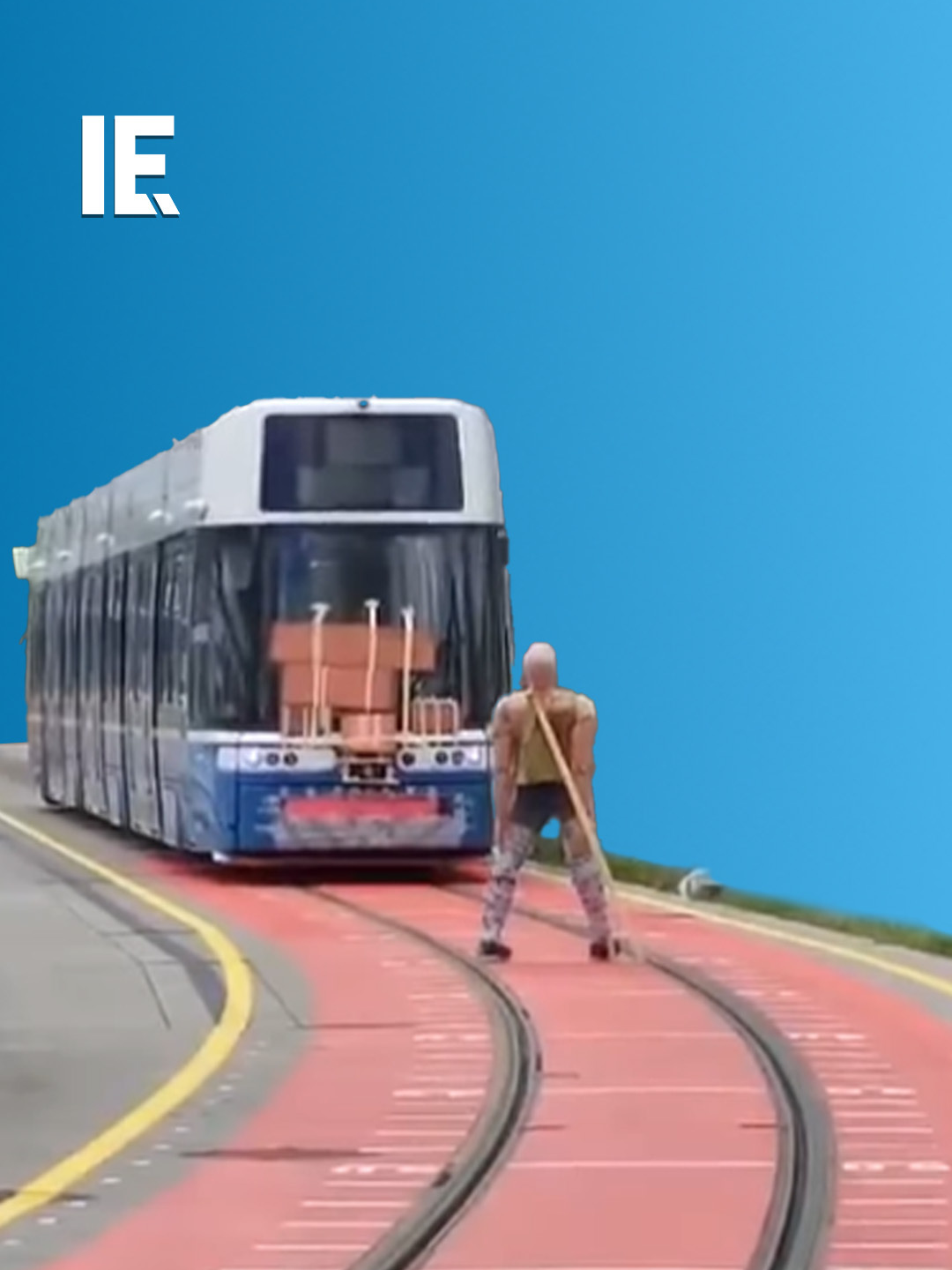 If you stand in front of an oncoming tram, you'd expect severe injuries at least. But this modified tram has the beginnings of a pedestrian safety system. Whether it would work at any significant speed is more questionable. #pedestriansafety#trammodification#safetyinnovation