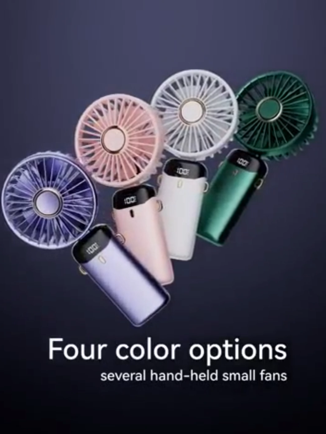 NEW Mini Portable Fan Usb Rechargeable Handheld Fan Smart Led Digital Display 5 Speed Adjustable Fan Neck Fan With Phone Stand  #minifan #minifans #neckfan #fan #fans #handheld #multifunctional #fyp #fypシ #viralvideo #fanled #portableminifan #Summer