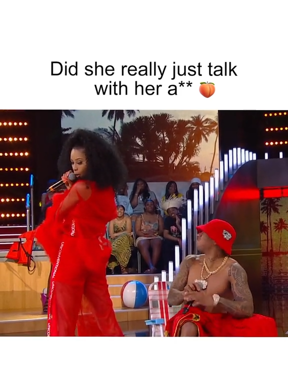 She really let her 🍑 do the talking #WildNOut #talkingspit #danielleherrington #prettyvee #comedyskit #funny #funnyvideos