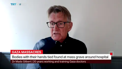 My latest interview with TRT (Turkish TV, English) on the new mass graves uncovered in Nasser Hospital. When are the war criminals to be stopped? Dr. Mads