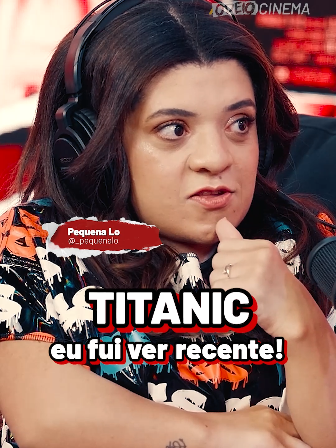 😱 A @_pequenalo nunca tinha visto #Titanic!! Mas o importante é que ela amou!  Essa conversa ainda rendeu muito, então, aproveita pra conferir o #OdeioCinema dessa semana que já está disponível em todas as plataformas de audio!#PlayNoPodcast#Tiktokmefezassistir#AdoroCinema
