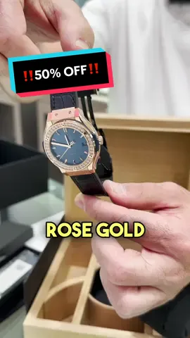 CATCH OF THE DAY‼️ Client brought us a factory diamond bezel rose gold Hublot that he brought at MSRP for a whopping $23,688! Unfortunately the watch was a little smaller than he hoped so no we’re blessing you guys, this 38mm rose gold factory set HUBLOT is now available at GLUXE for $12,000💰 That’s almost 50% off‼️DONT MISS OUT🫵🏻 ‼️REMINDER WE WILL BE CLOSED TUESDAY 4/23 & WEDNESDAY 4/24 RE-OPEN 4/25‼️ • • • #gluxejewelers #miami #hublot #classicfusion #hublotwatches #buyselltrade #discount #dealsdealsdeals💰 #buynow #watchlovers #luxurywatches 
