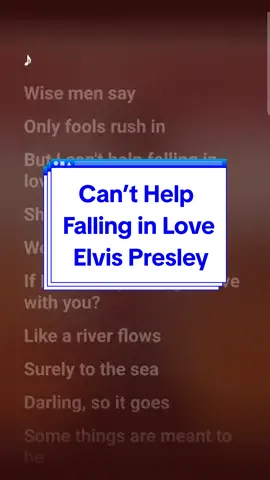 Can’t Help Falling in Love - Elvis Presley #sing #catkaraoke #karaoke #elvispresley #canthelpfallinginlove 