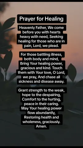 Prayer for healing #prayer #prayersneeded #christiantiktok #depressionanxiety #MentalHealth 