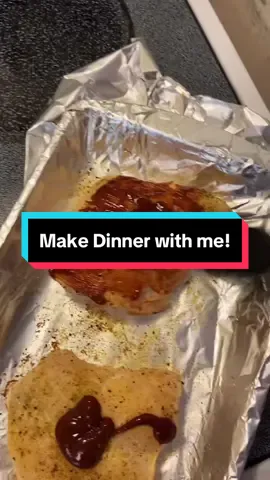 Baked barbecue chicken, corn and baked potatoes! ☺️☺️ #dinner #cookwithme #fyp #fypage #fypシ゚viral #trending 