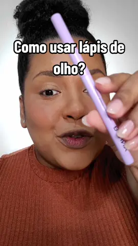 Me perguntaram lá na rede vizinha como que se usa lápis de olho. Então fiz esse vídeo explicando os principais usos de um lápis de olho com a Lapiseira retrátil marrom da @Bauny  #pelenegramakeup #maquiagembrasil #TikTokBeleza #BeautyTok 