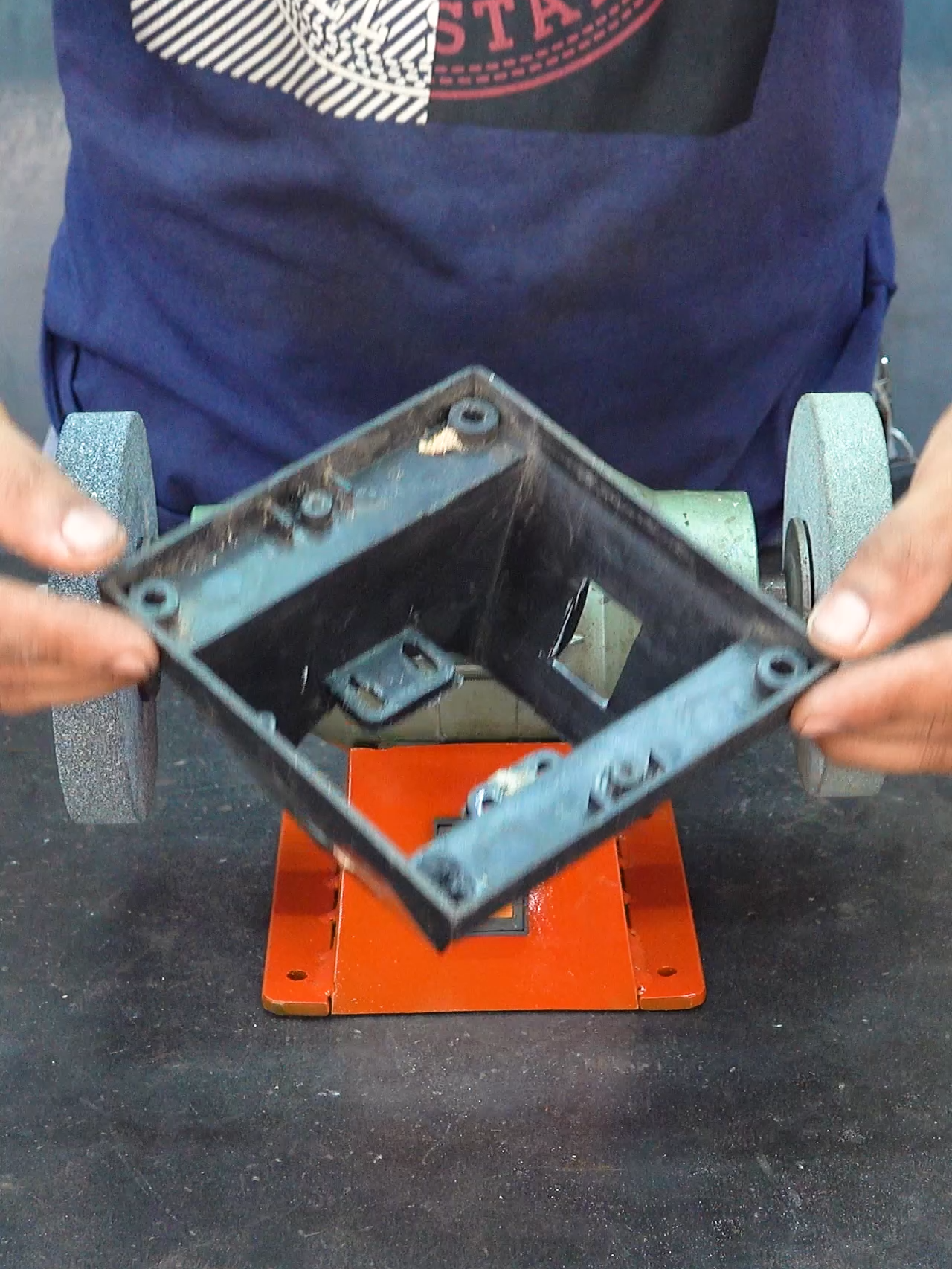 Metalworking Crafts And Tricks Restore Wheel Grinder Legs For Metal Sharpening #jig #hacks #crafts #metalwork #metalworking #fyp