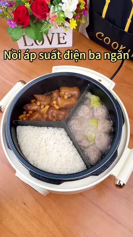 🍲✨ Nồi điện hấp nấu ba ngăn, là 