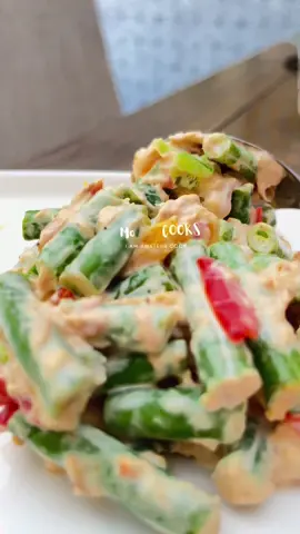 Here’s a simple tuna and greenbeans salad. #tiktokcookingvideos #FoodieTokPH 