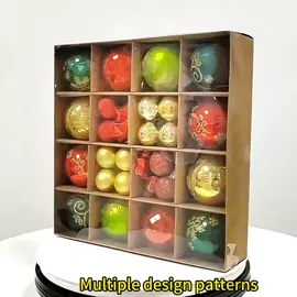 Christmas Decoration Balls set different colors box gifts #christmasball