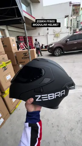 zebra ff805 modular helmet #helmet #motorcycle 
