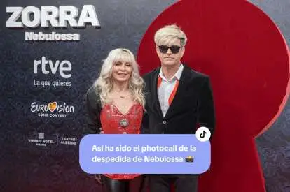 Así ha sido el photocall de la despedida de #Nebulossa #Eurovision #Eurovision2024 #musicaentiktok #photocall #BenidormFest 