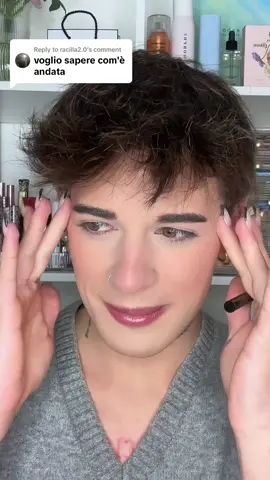 Replying to @racilla2.0 NON ME LO ASPETTAVO 🫣 ig: gabrielnobile #foryou #perte #makeup #grwm #lgbt #gaydate 