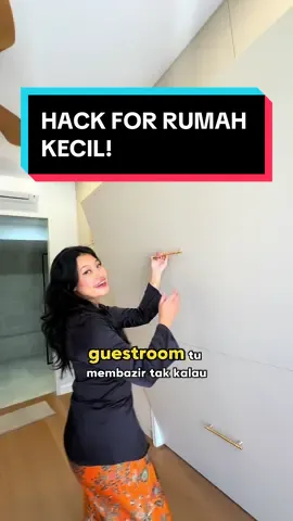 rumah kecil wajib buat trick ni! #fyp #interiordesignmalaysia #makanemoji #tipsdeco #contourhacks #skelladesign #interiordesign #interiordesignfirm #interiordesigner #interiordesigntok #GlowUp #tipsrumah #decorumah #ridholdings