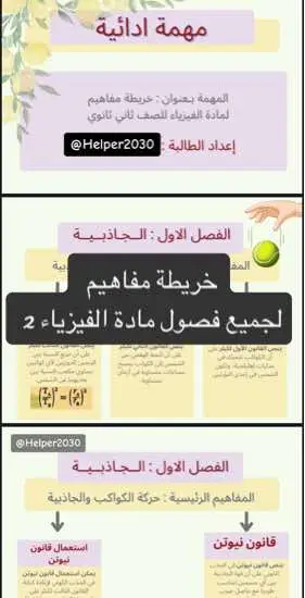 #خدمات_الكترونية #خدمات_طلابية #واجبات #بحوث #مهمة_ادائية #تقارير #خريطة_مفاهيم #فيزياء #ثانوي #تلخيص