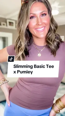 PUMIEY Women's Crew Neck Short Sleeve Tops Double Lined Slim Fit T Shirts Basic Tee Smoke Cloud Pro Collection The most buttery soft slimming tops!!@PUMIEY   #pumiey #ladyschoice #bestgift #affordablefashion #tiktokshop #pumieytiktokshop #fp #fitcheck #OOTD #outfit