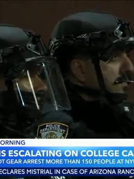 More than 150 people were arrested at New York University on Monday night, police said, as pro-Palestinian protests spread on college campuses throughout the country. #news #fyp #newyork #protest