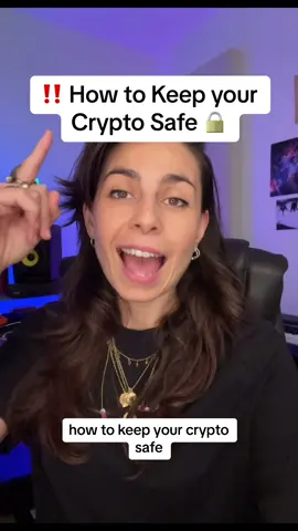 Share + save for later ✌️How to keep your crypto safe 🔒  Educational, Not financial advice. DYOR  • • • • #crypto #cryptocurrency #cryptowallet #bitcoin #ethereum #solana #foryou #foryoupage #fyp 