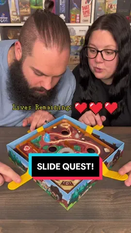 Can We Work As A Team In Slide Quest?? #boardgames #GameNight #couple #fun 