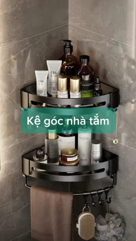 Kệ góc nhà tắm nhôm hàng không dán tường Kiva. #kiva #kenhatam #kededonhatam #kegoctuong #kephongtam #kephongtam 