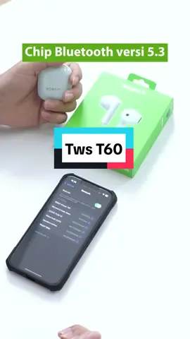 TWS ter-best seller TWS T60 yang paling cepat habiss #Twsrobot #twsrobott60 #wibgajian #WIBGAJIAN #twsrobott60 #headsetbluetooth #earphonebluetooth 