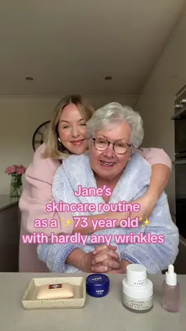 Replying to @Punky Bonita Jane has has the most basic skincare routine until recently! She’s a @NIVEA UK queen 🥰💙👑 #skincareroutine #nivea #glowingskin #antiageing #skincare #skin #moisturiser #soap #ageingskin