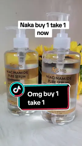 Buy 1 take 1 Ashley Shine Niacinamide serum 520ml Whitening pure serum for face and body moisturizes whitening skin with Hyaluronic acid skin care repair #fyp #fypシ #fypシ゚viral #foryou #foryoupage #everyone #followers #highlights #niacinamide #serum #affiliate #affiliatemarketing 
