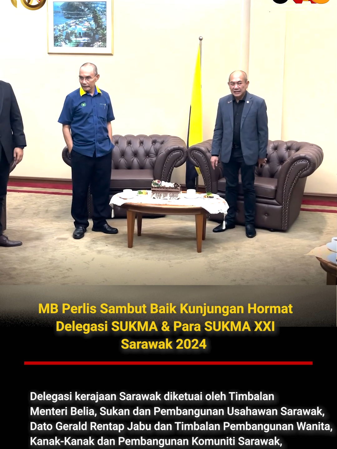 MB Perlis Sambut Baik Kunjungan Hormat Delegasi SUKMA & Para SUKMA XXI Sarawak 2024 #UKASnews #SaluranInformasiRakyat #SarawakMajuMakmur #SUKMAXXI2024 #PARASUKMAXXI2024