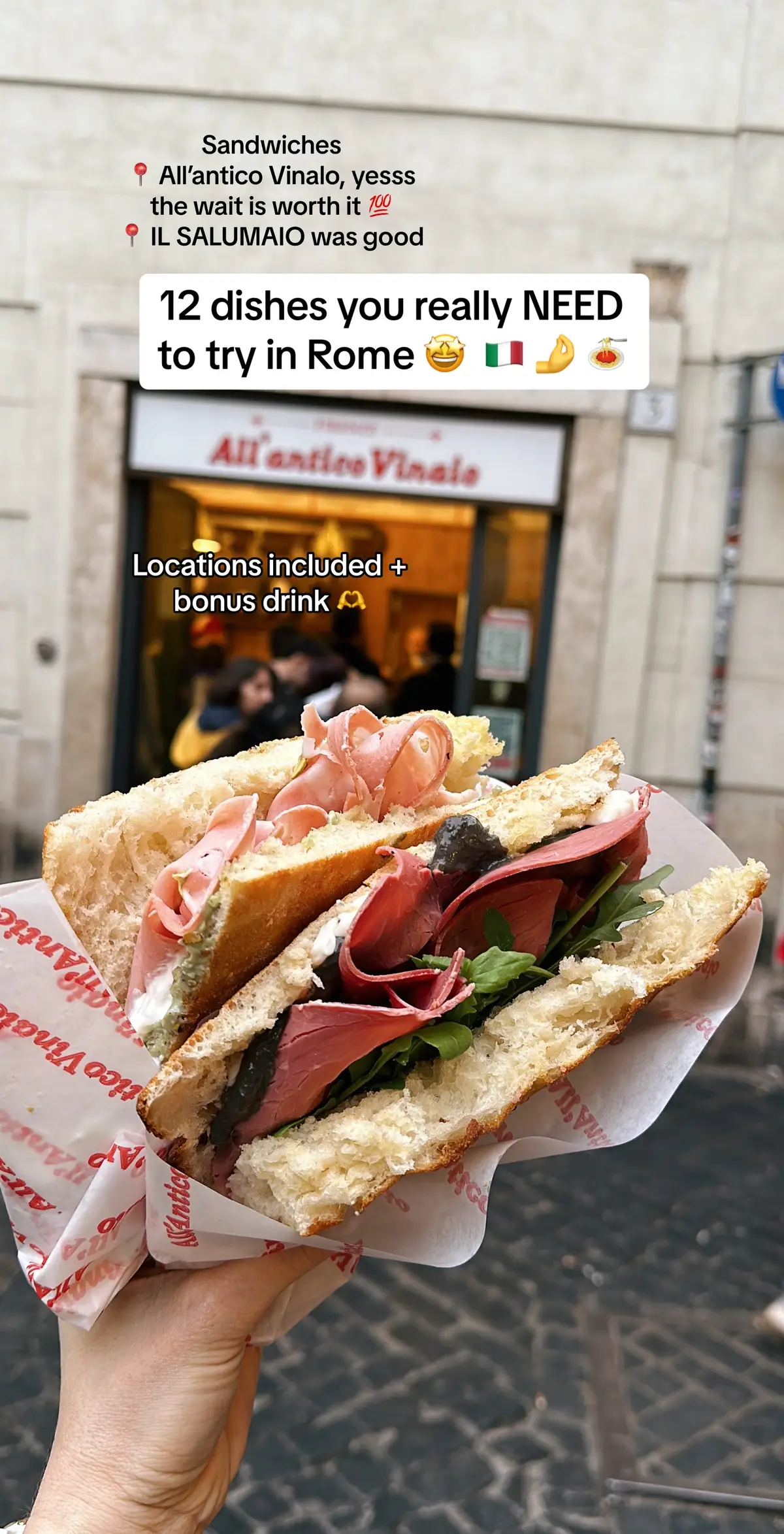 Rome for foodies 101. #romefood #Foodie #italianfood #visitrome #romeitaly 