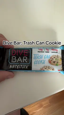 Dive Bar: Trash Can Cookie Caffeinated Protein Bar Review #protein @DiveBarNutrition 