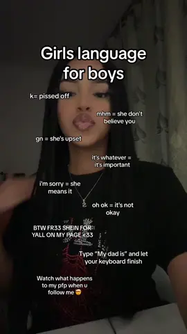 Girls Language For Boys