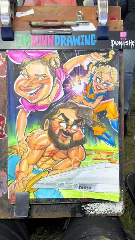 When these guys came to the booth. They wanted an artist that drew in an anime style. I of course told them I only draw in my own style, and they seemed to except that.  However, now armed with the knowledge they love anime, I thought I would do something revolving around that. Not wanting to ruin the surprise, I tried mixing a few of the anime we talked about.  The reveal was AWESOME! Well the mom’s reaction was anyway. I’m honestly not sure if the other two were happy with it or not 😅. But I can say the mom loved it enough for the three of them! 🤣  Regardless, thank you guys for letting me do my thing. I hope you actually did enjoy it 😅.  And thank “ Y O U “ for taking the time to read the back story!!! And if you ever find yourself wondering what I would come up with for you… commission are still open 😊.  #C#Caricaturec#caricatures#c#caricaturas#c#cartoona#arta#artisti#imdunndrawingt#thedunisherd#damiondunnl#littleheartpeoplef#funnyc#comedyH#Hilariousf#funnydrawingsf#fyp  If you enjoy my drawings and would like to see more like them, please consider following. Here or on instagram. I post regularly and Your support means A LOT to me! 