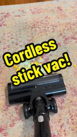 This stick vacuum is the real deal! Lightweight! Easy to use! And picks up the mess!!! #springcleaning #springcleaningchallenge #tiktokmademebuyit #tiktokfinds #stickvacuum #vacuum #mothersday #sahm #MomsofTikTok 