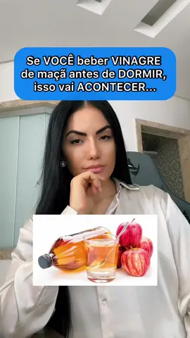 Veja os beneícios de comsumir vinagre de maçã todos os dias antes de ir dormir.  Modo de preparo: Adicione 1 colher de sopa de vinagre de maça orgânico em 100ml de agua e beba 1h antes de ir se deitar. 🛌 #dicas #curiosidades #saude 