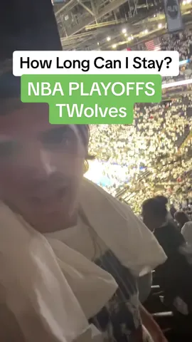 How Long Can I Stay At An NBA Playoff Game? #twolves #timberwolves #NBA #basketball