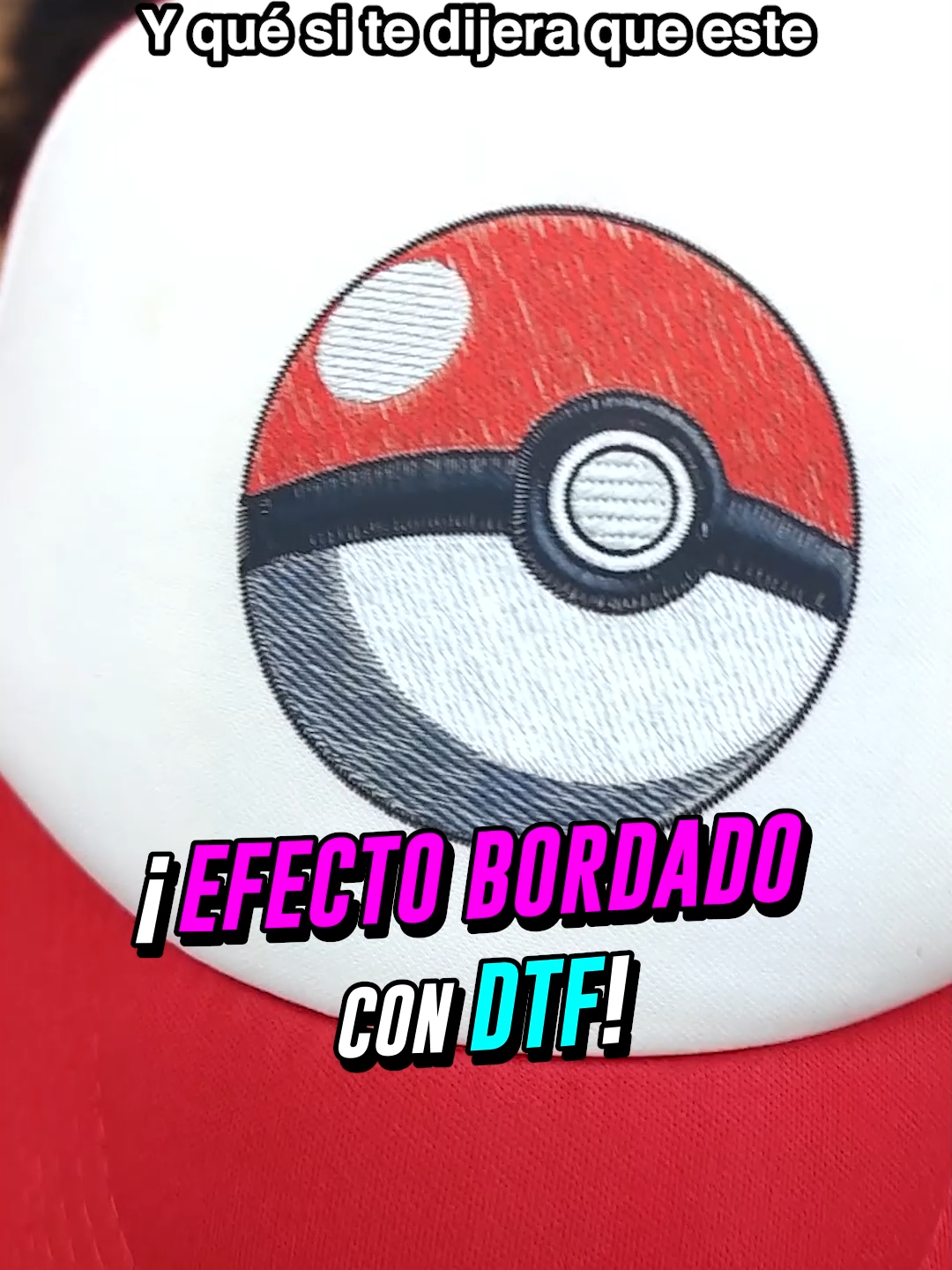 Crea efecto bordado con DTF 👀🔥 #DTF #Bordado  #GorrasPersonalizadas #Gorras