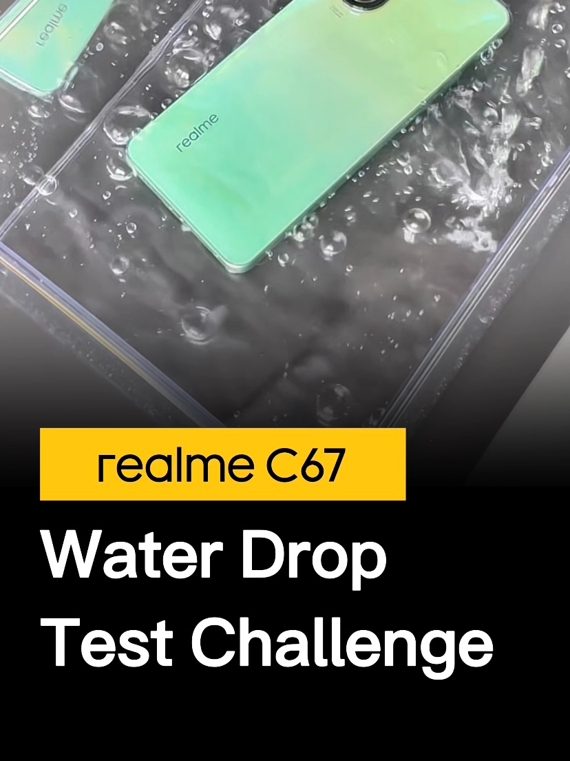 Agak-agak realme C67 ni boleh tahan ujian rendaman air tak? 💦  🛒 realme C67 price starts from RM729 #realmeMY #realmeC67 #108MPCameraNewChampion