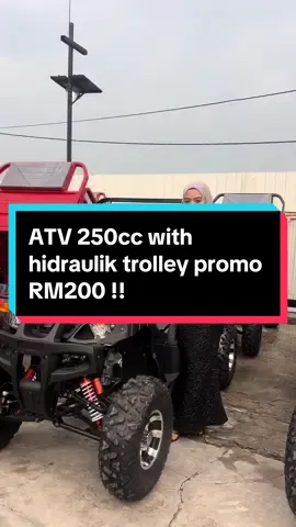 ATV 250cc with hidrolick trolley 