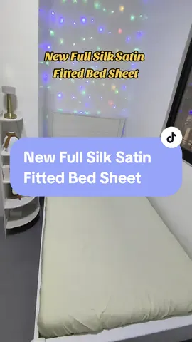 New Full Silk Satin Fitted Sheet, Soft Deep Pocket Single Bottom Bed Sheets  Wrinkle Free, Non- Fading, Breathable, Fully Elasticized Only ₱499.00! #bedsheet #garterizedbedsheet #satinbedsheet #SephieShop🛒  @dmlhome111 
