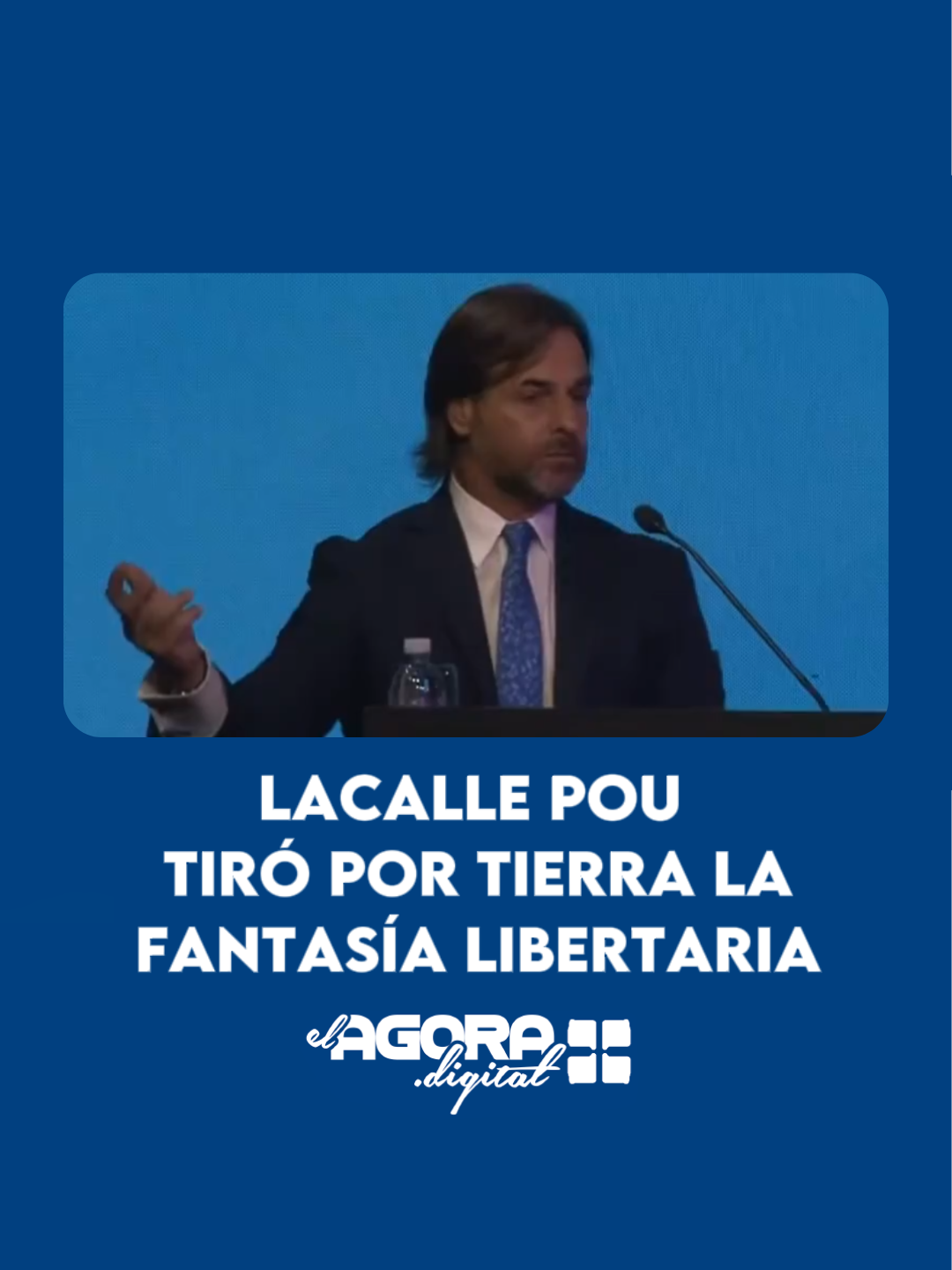El presidente uruguayo Luis Lacalle Pou defendió un Estado Presente para garantizar la libertad individual y hasta chicaneó a Javier Milei al manifestar que el Estado tiene que hacer 