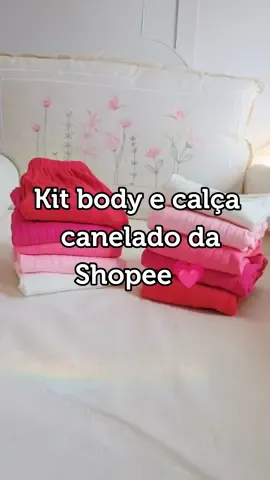 kit lindo de body e calça canelado da Shopee.💗 #maternidade #acheinashopee #gravidez #enxovaldebebe #CapCut 
