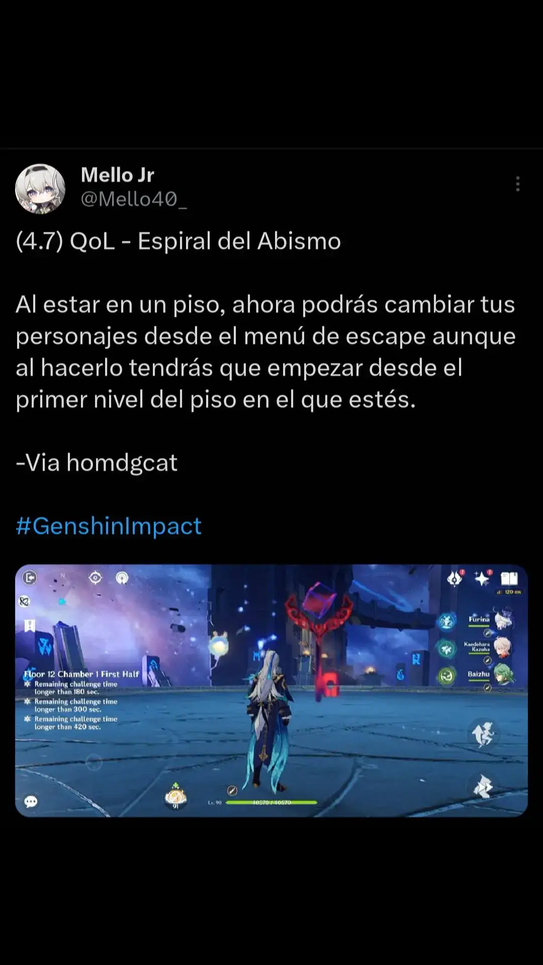 lo de cambiar el personaje está bien, pero déjame empezar otra vez desde el segundo nivel cuando reinicie, ya no quiero pasarme el primer nivel a cada rato #GenshinImpact #genshin #genshinfyp #mihoyo #hoyoverse #hoyocreators 