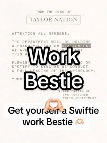 #THETORTUREDPOETSDEPARTMENT #swiftietiktok #swiftie #swiftoker #taylorsversion #taylorswift #swifties #ttpd #ttpdtaylorswift #torturedpoetsdepartment #fyp #foryoupage #taylorswiftedit #taylornation #torturedpoets #foryourpagetaylorswift #foryoupagettpd #taylornation #workbestie #ttpdmeeting #ttpdchairman #taylorswiftttpd #loml #fortnight #icdiwabh #solonglondon #downbad #sohighschool #swiftiesoftiktok #taylortok #swifttok 