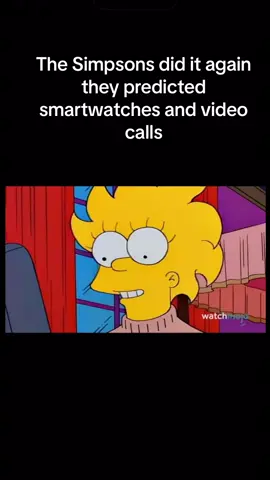 The simpsons did it again they predicted smartwatches and video calls #simpsons #simpsonspredictions #likethevideo #followmeformore